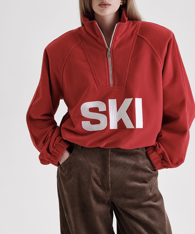 Свитшот Ski, красный