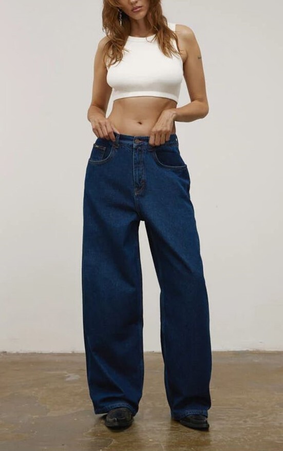 Джинсы Bowen Baggy Indigo blue