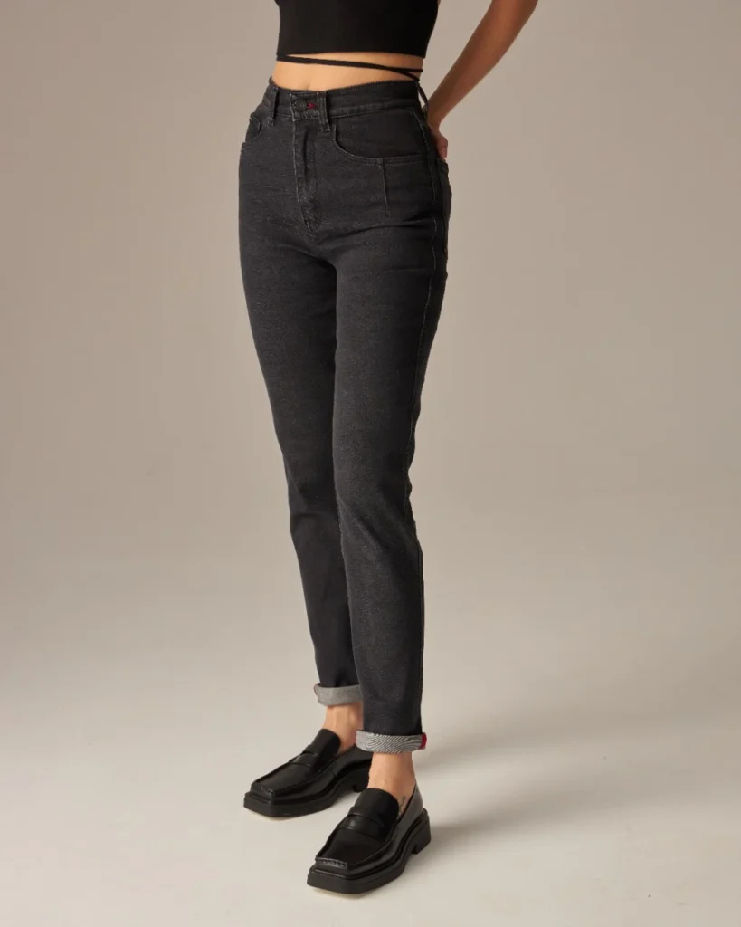 Джинсы Marta Moms Slim Slim Black