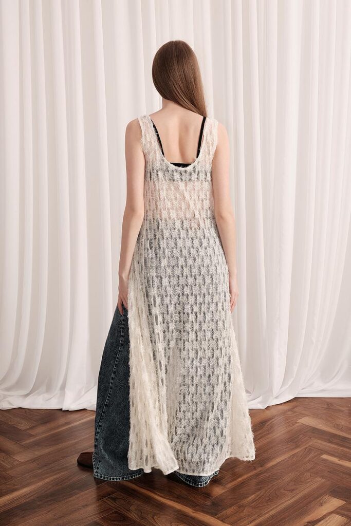 Платье Boho foam, экрю